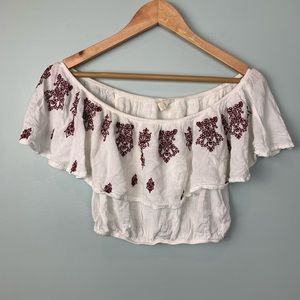 Pacsun off the shoulder crop top